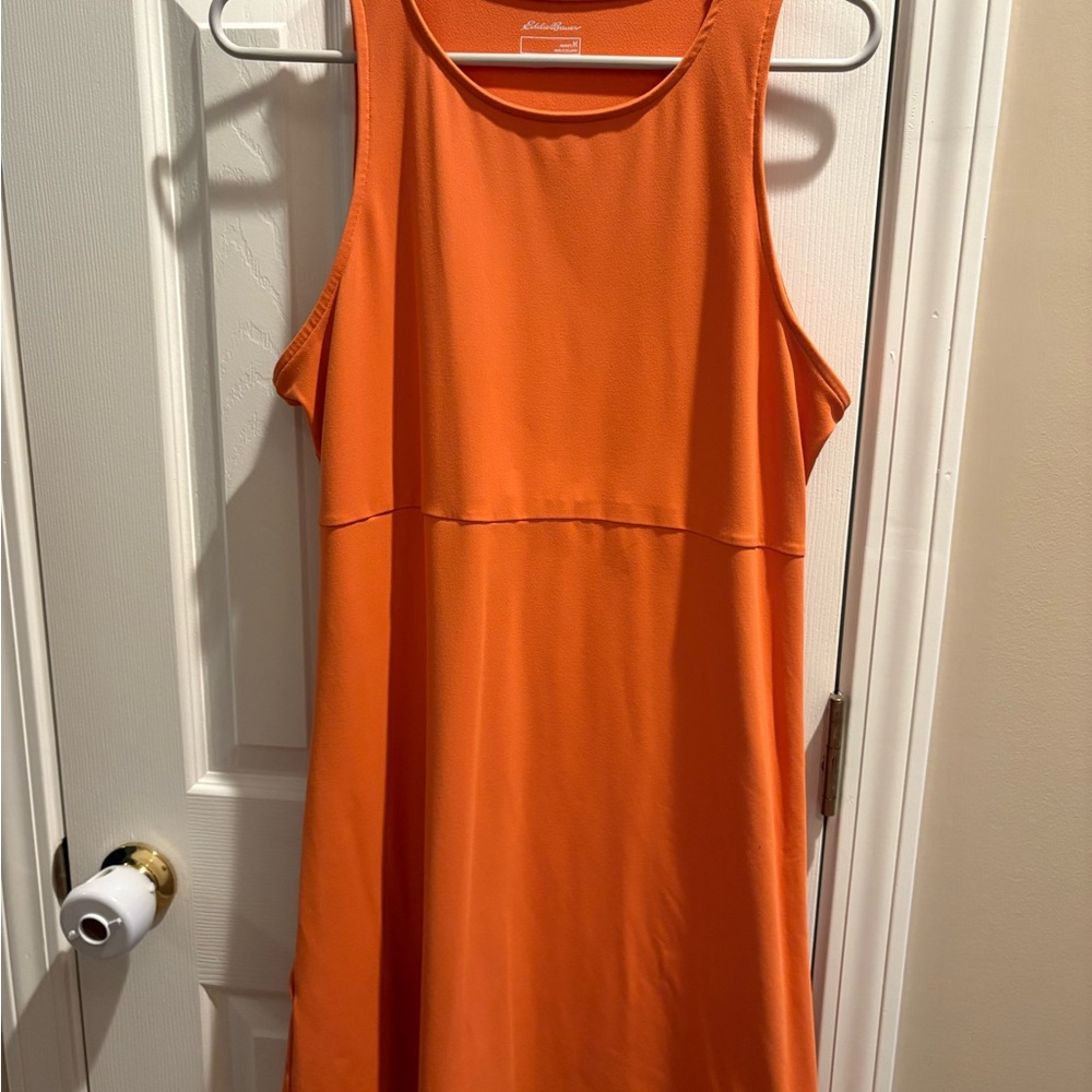 Eddie Bauer Orange Sleeveless Mini Dress